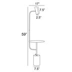 Occasional table reading lamp
